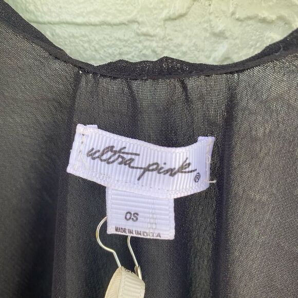 Ultra Pink Women Black & White Kimono NWT - Picture 8 of 10